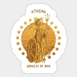 Athena goddess of wisdom and warfare Sticker